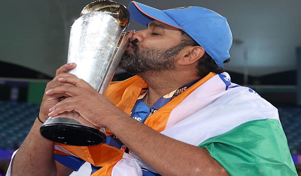 Indian Cricketer Celebrating After Winning a Champions Trophy 2025